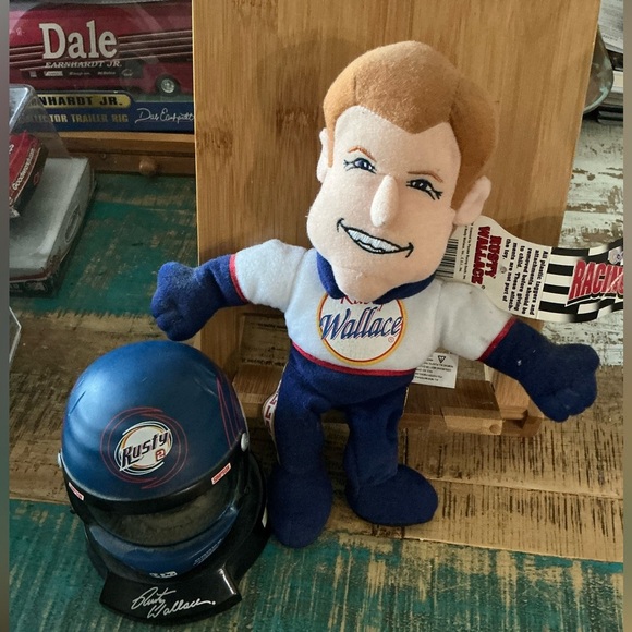Rusty Wallace Racing Plush Toy and Collector #2 Snow Globe. - Picture 1 of 7